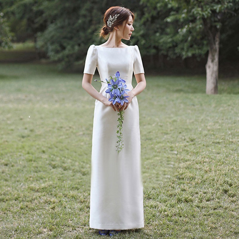 Korean simple hotsell wedding dress