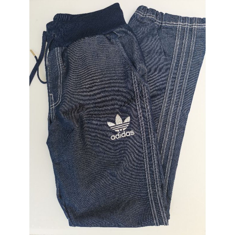 Adidas originals denim joggers online