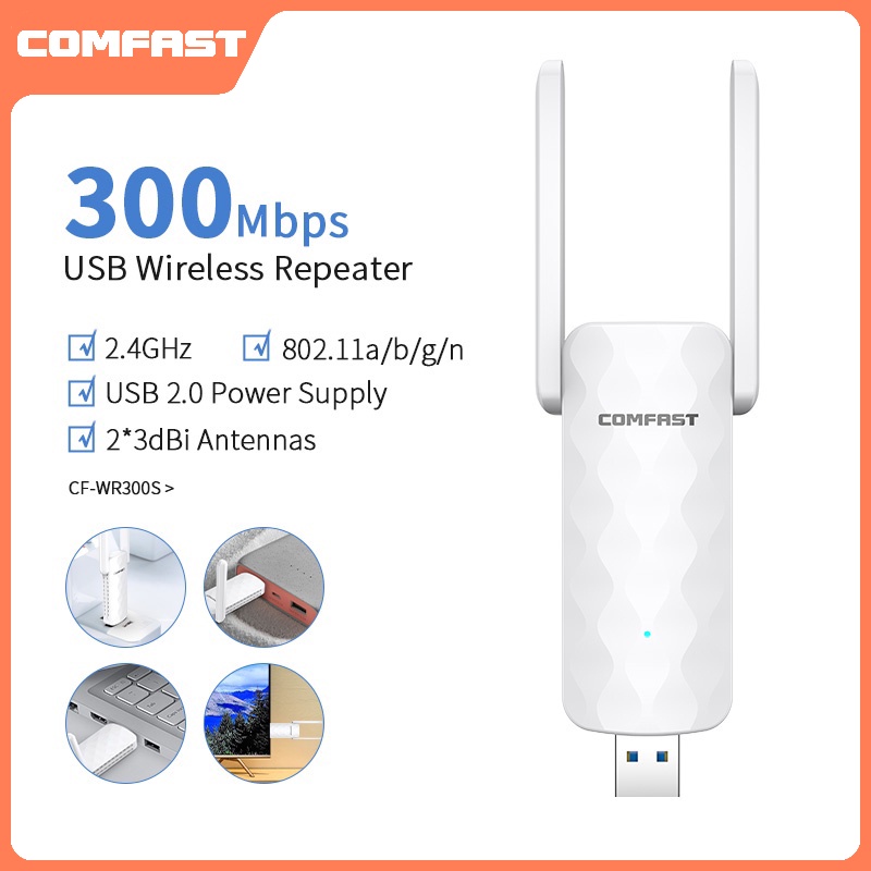 300Mbps Wifi Repeater/AP with dual Antennas 802.11b/g/n