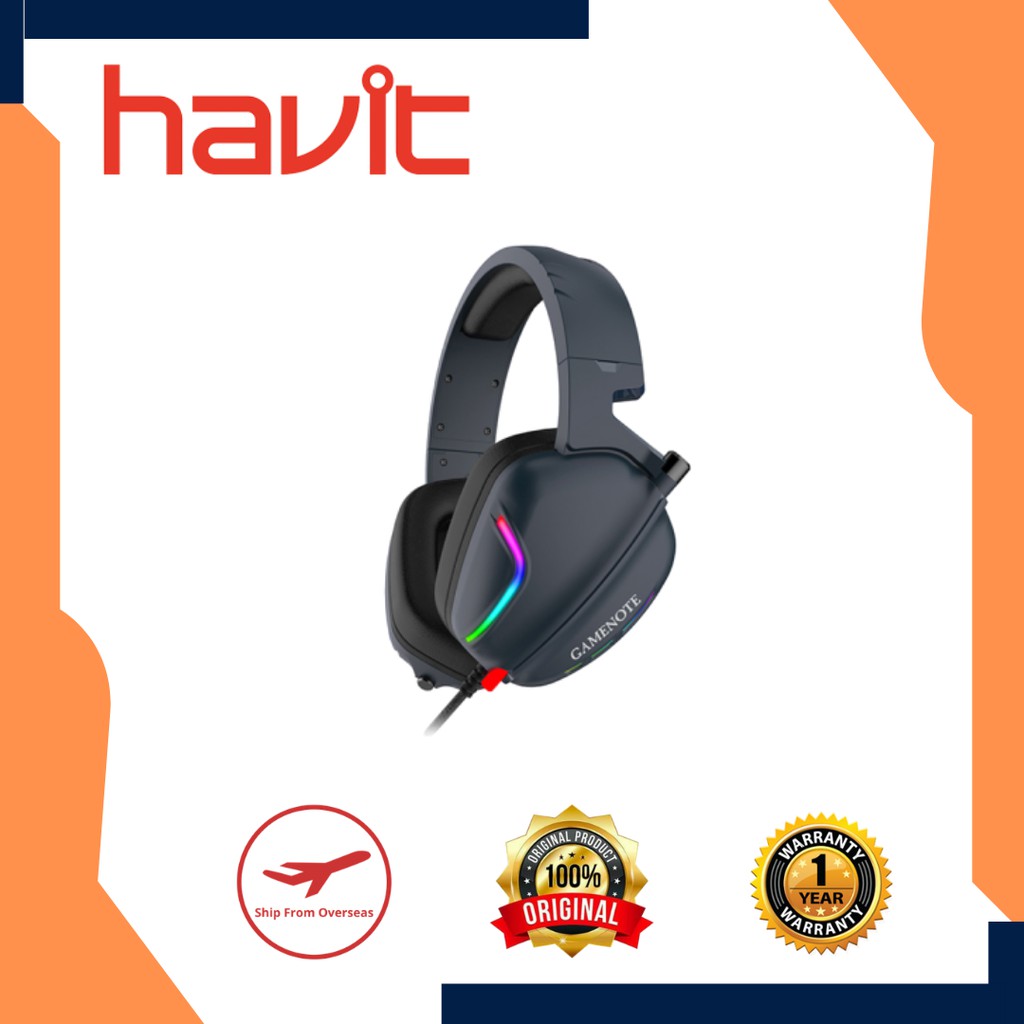 Havit H2019U Gaming Headset 7.1 Surround Sound USB Wired RGB Light