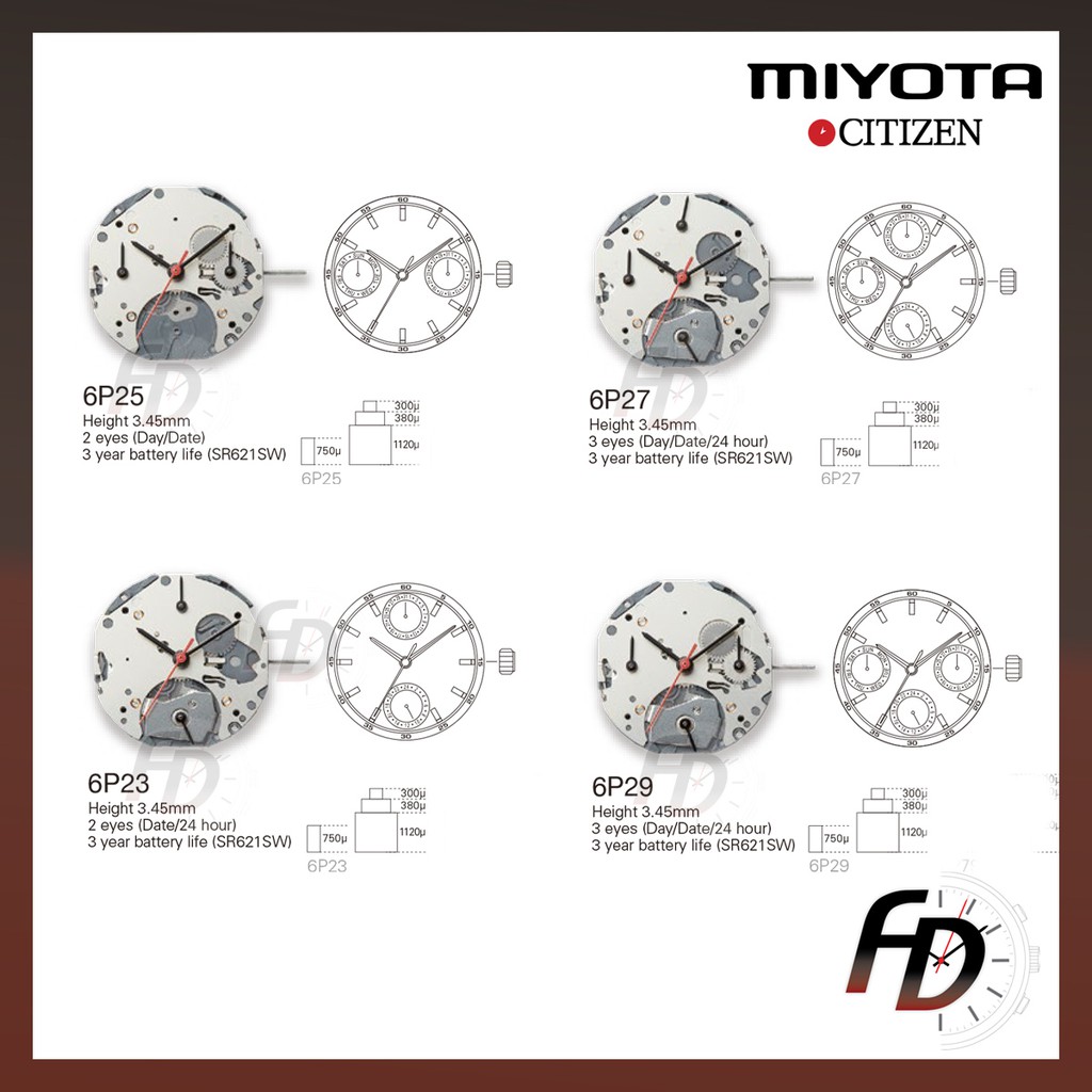 Miyota 6p25 discount