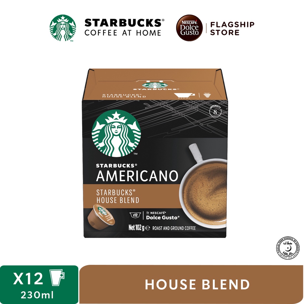 Grande House Blend Starbucks 12 Cápsulas by NESCAFÉ® Dolce Gusto®