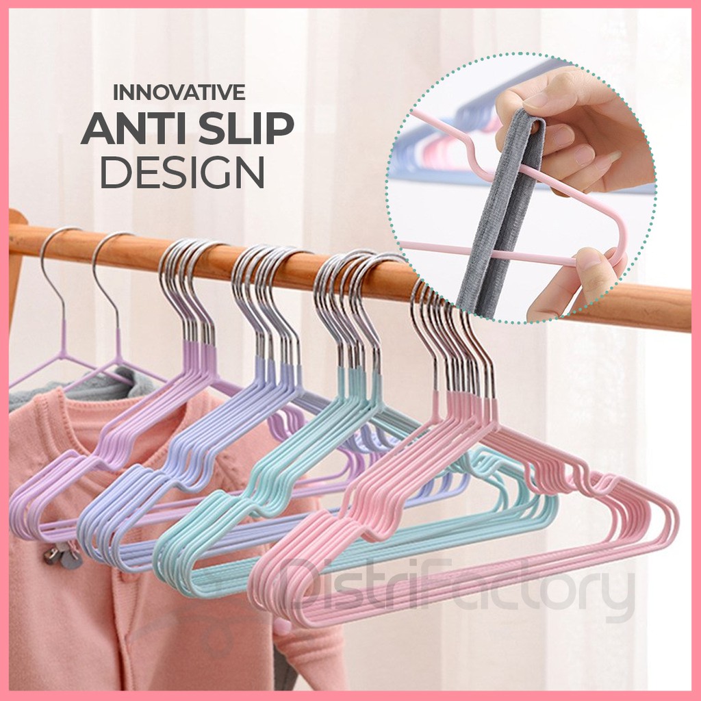 Quality Hangers Metal Non-Slip Hangers With Clips