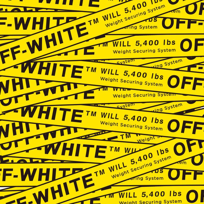 Off white clearance logo yellow