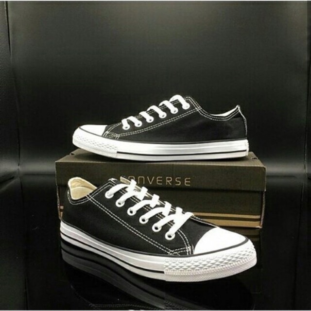 Black converse low outlet cut