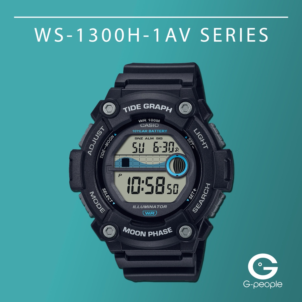 DIGITAL / ORIGINAL / WS-1300H-1AV Shopee Malaysia WS-1300H WS-1300H-1A (WS-1300H) 100% | WATCH CASIO