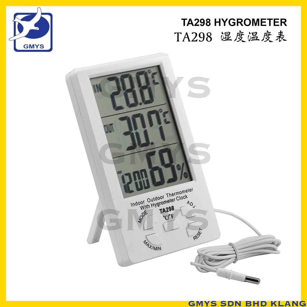 TA298 Digital Temperature Meter Hygrometer Humidity Alarm Clock