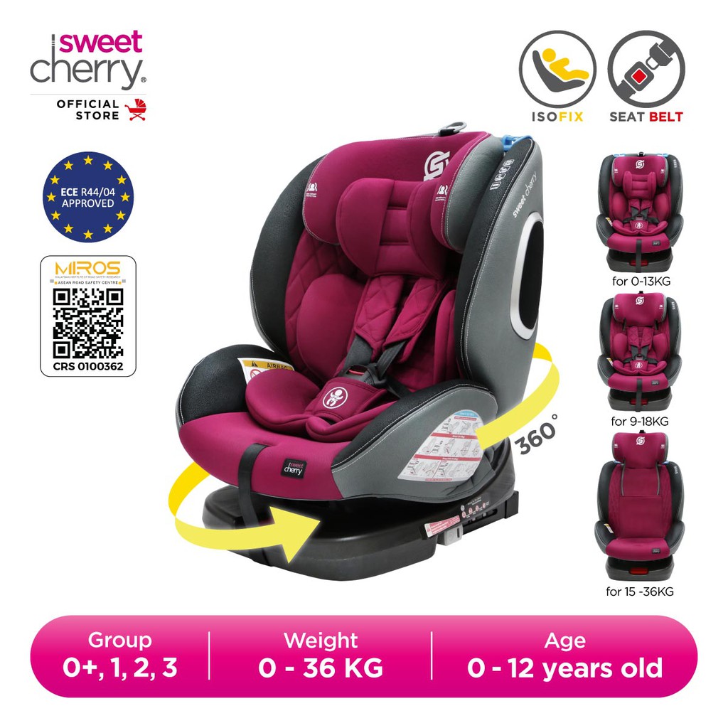 Car seat 2024 isofix 360