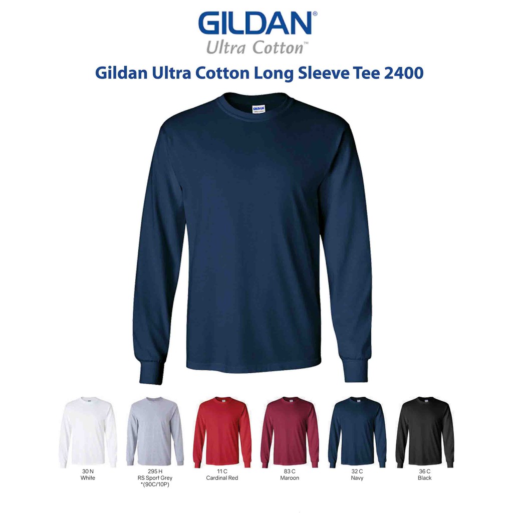 Gildan Ultra Cotton Long Sleeve Tee 2400