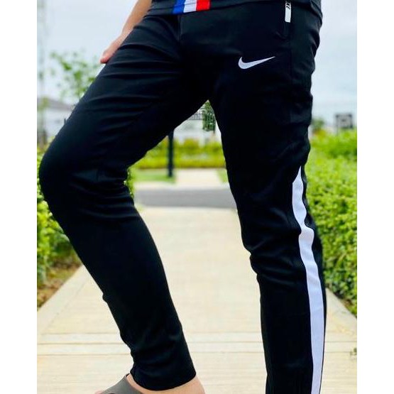 Nike white 2024 stripe tracksuit