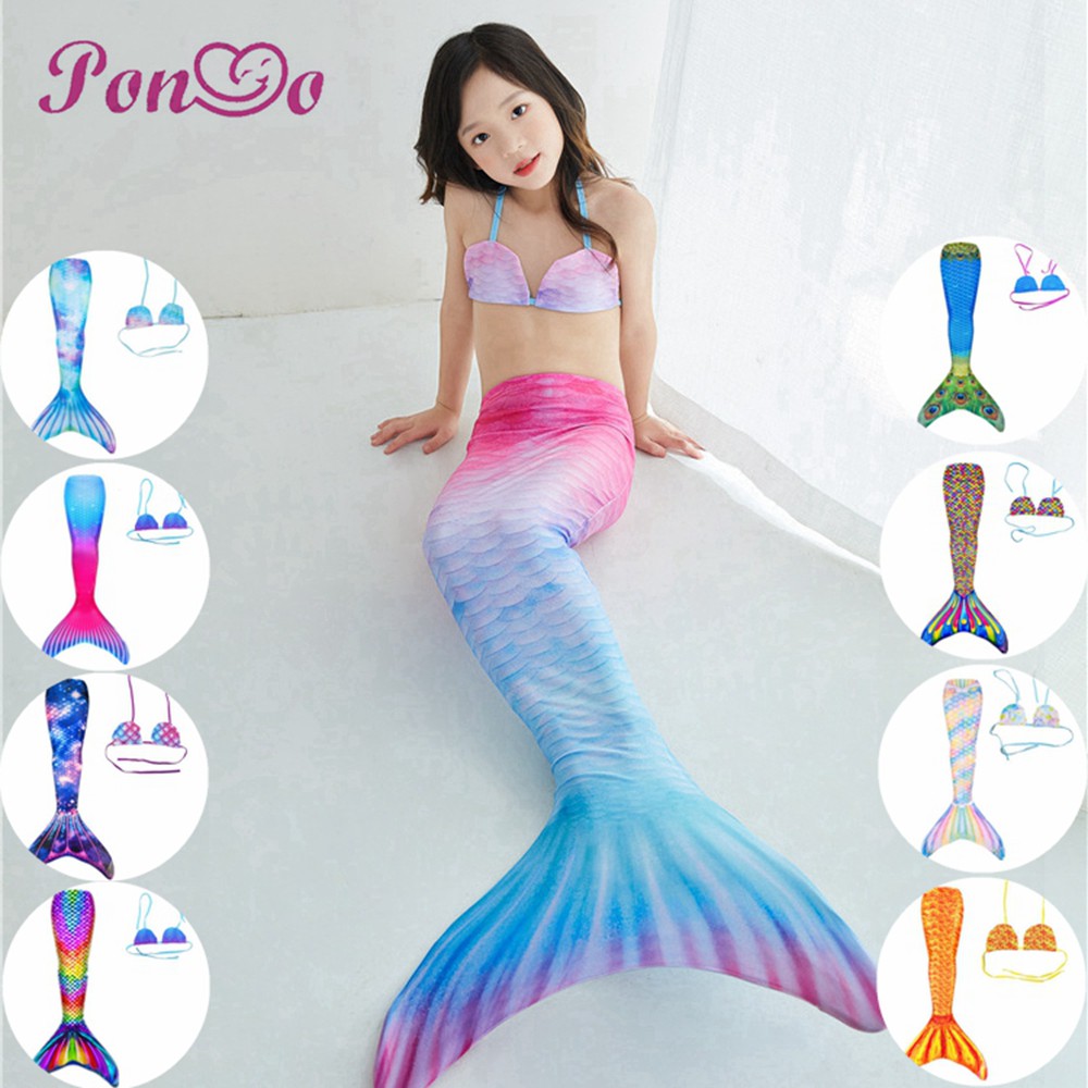 Kids Parent Child Swimsuit Children s Mermaid Tail Swimming Suits Baby Girl Mermaid Costume