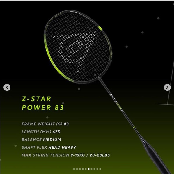 Dunlop badminton racquet Z-STAR POWER 83 RM729（original