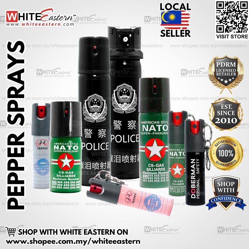 Personal Safety Self Defense Pepper Spray, Penyembur Lada -Ready Stocks  防狼喷雾器