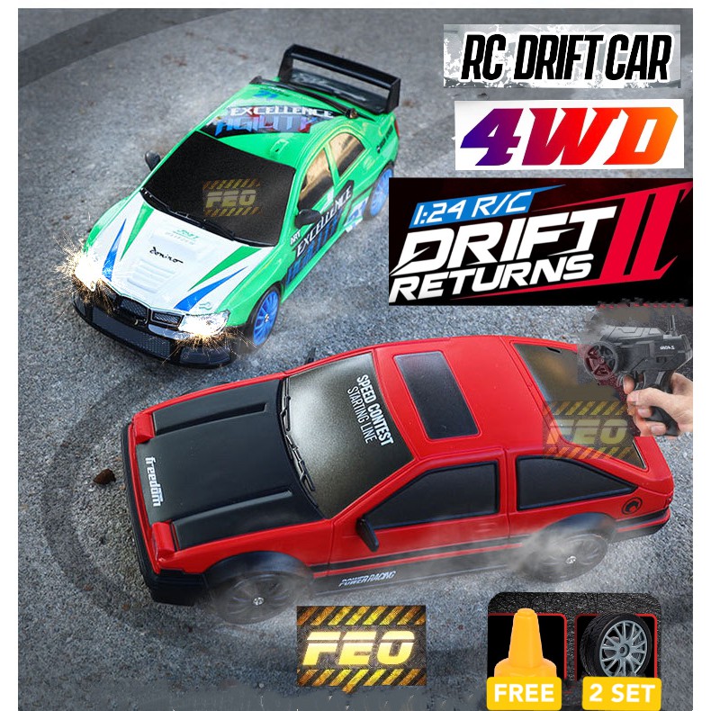 2.4G Drift Rc Car 4WD RC Drift Car Toy Remote Control GTR Model AE86  Vehicle Car RC Racing Car Toy for Children Christmas Gifts - Realistic  Reborn Dolls for Sale