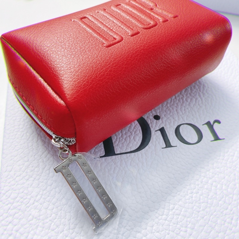 Dior red 2025 makeup bag