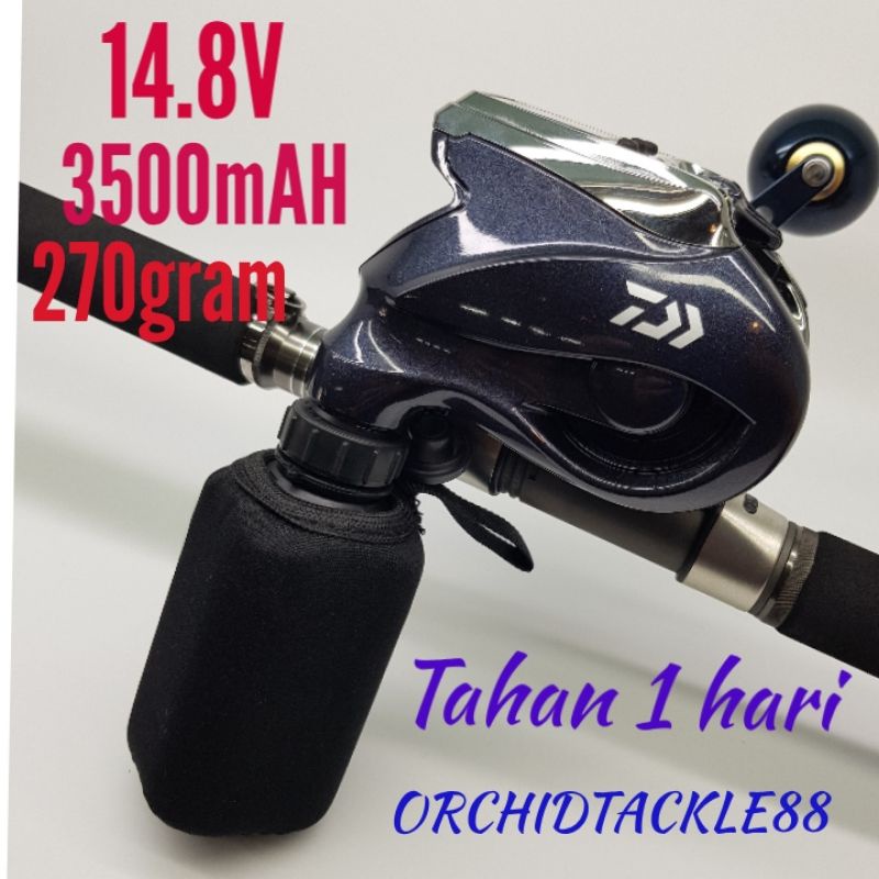 Electric Reel 2-Core Lithium Ion Battery, Small Edition, 3,500 mAh,  Compatible with Daiwa Shimano Electric Reel, Compatible with Daiwa/ Shimano