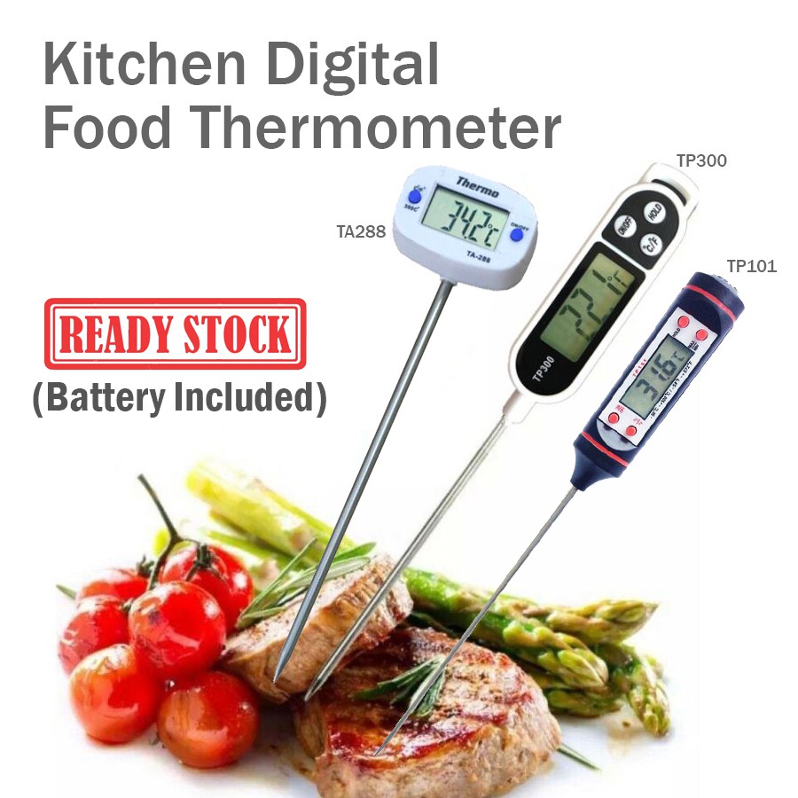 TA288 LCD Digital Food Thermometer BBQ Probe Thermometer