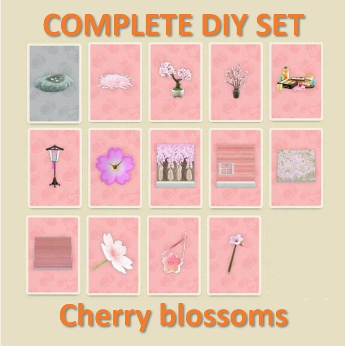 Cherry Blossom DIY - Full Set - Animal Crossing New Horizons | Shopee  Malaysia