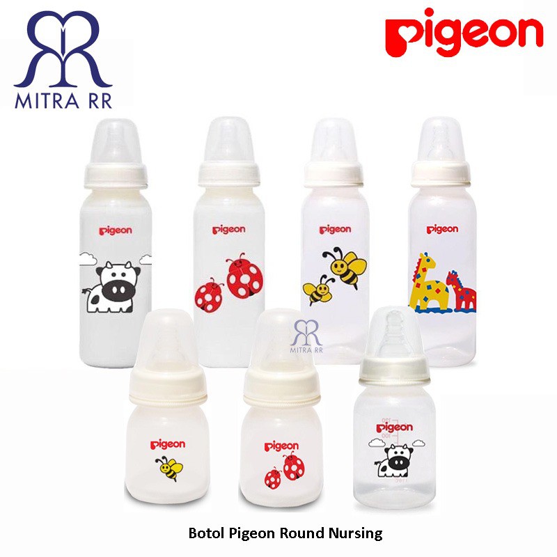 Pigeon peristaltic nipple cheap round nursing bottle