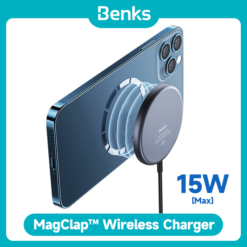 MagClap Cooling Magnetic Wireless Charger, 15W Fast Charging
