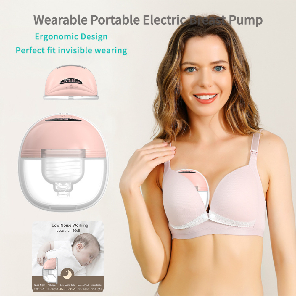 Horigen Manual Wearable Breast Pump with 10pcs Nursing Pads Silicone Milk  Collector for Breastmilk Hands-Free Fit in Bra Breast Shells for Sore