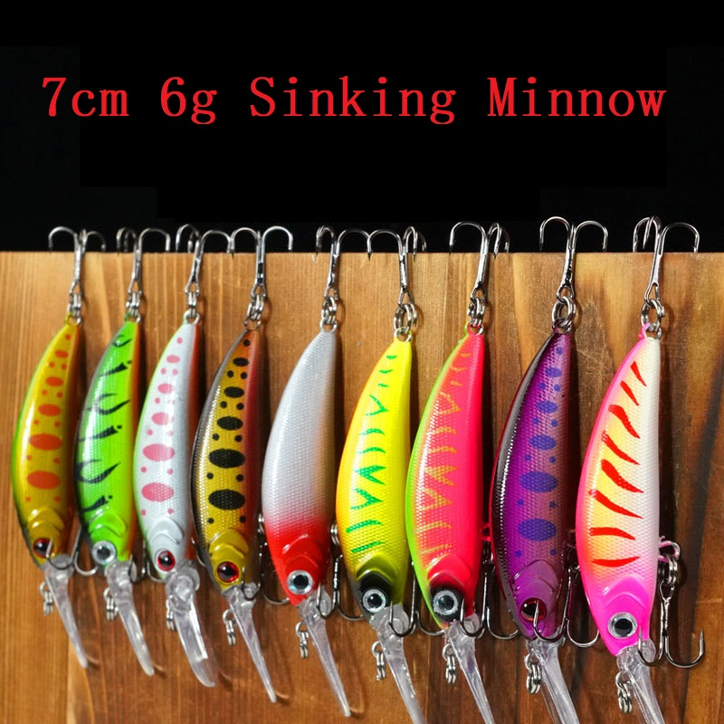 Minnow 10cm/9g Jigs Fishing Lures Sinking Metal Spoons Micro