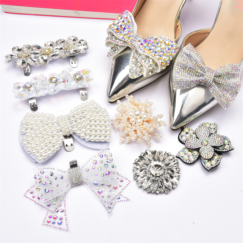 Rhinestone hot sale shoe clips