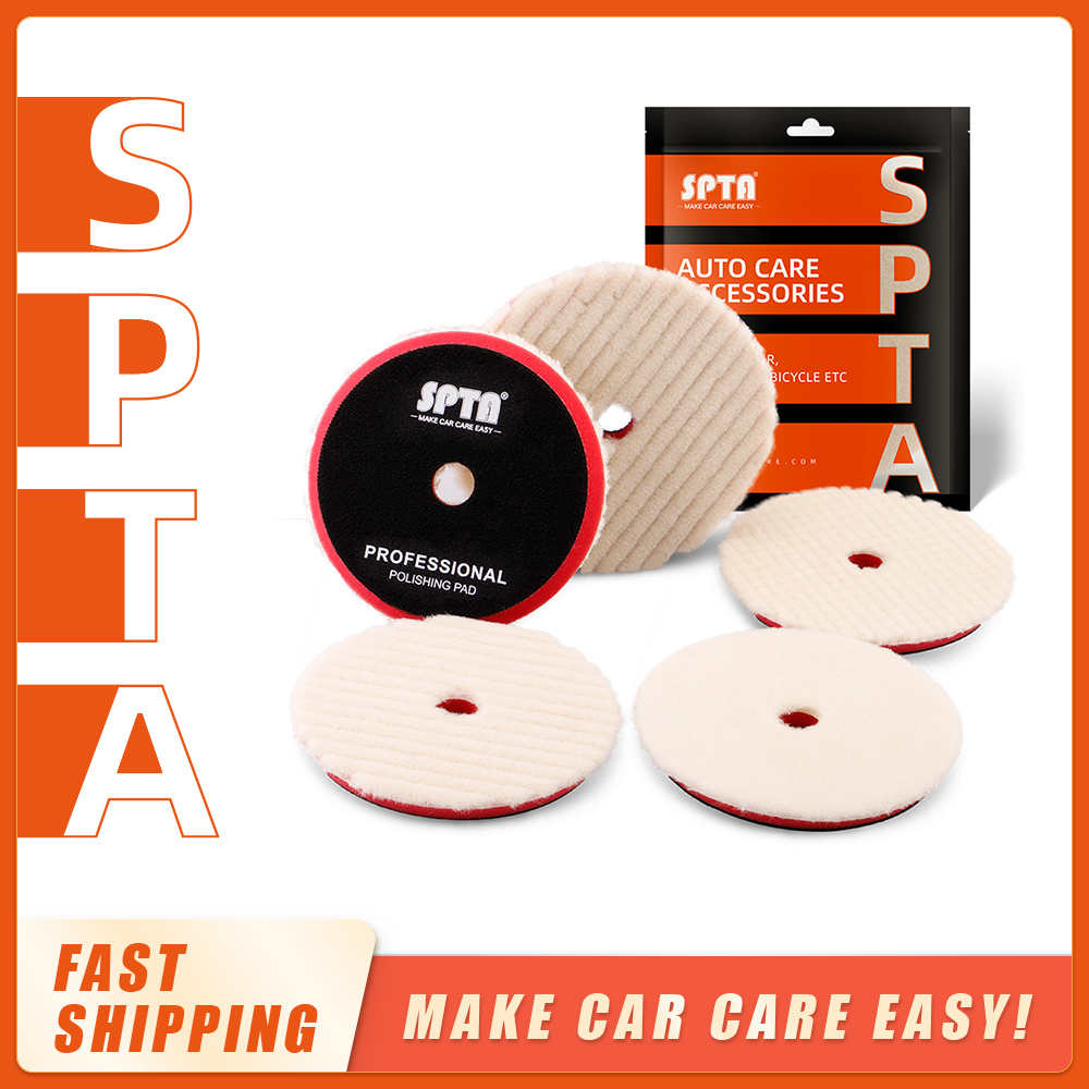 SPTA 3 Inch 780W Dual Action Machine Electric Car Polisher Polishing Pads  Kit