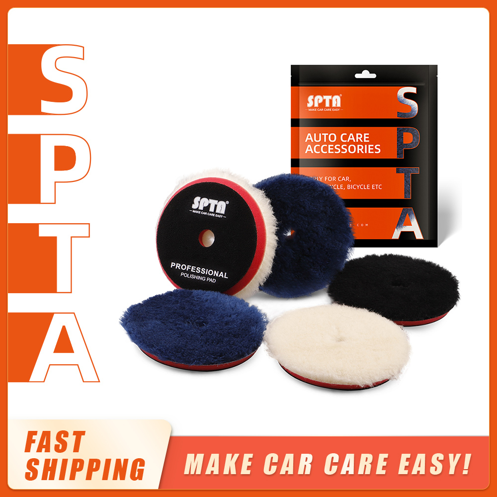 SPTA 3(80mm)/5(125mm)/6(150mm) Car Spong Buffing Polishing Pads &  Buffing Pads For DA/RO/GA Car Buffer Polisher