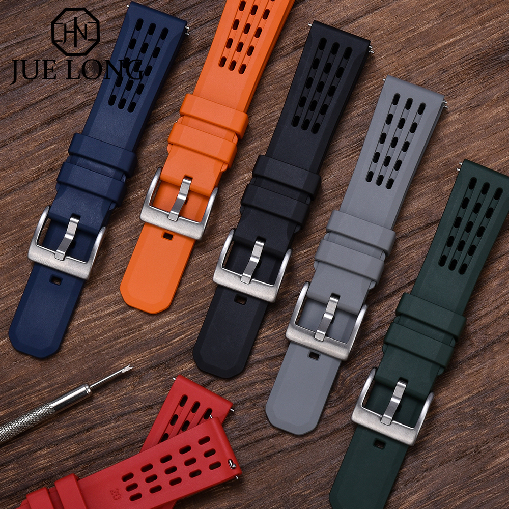 22mm rubber watch band hot sale