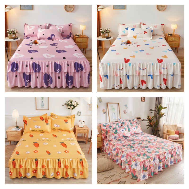 Floral bed skirt outlet king