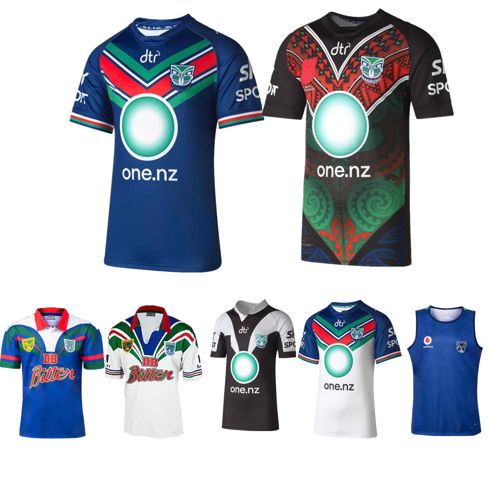 2021 New Zealand Warriors Away White Rugby Jersey Shirt