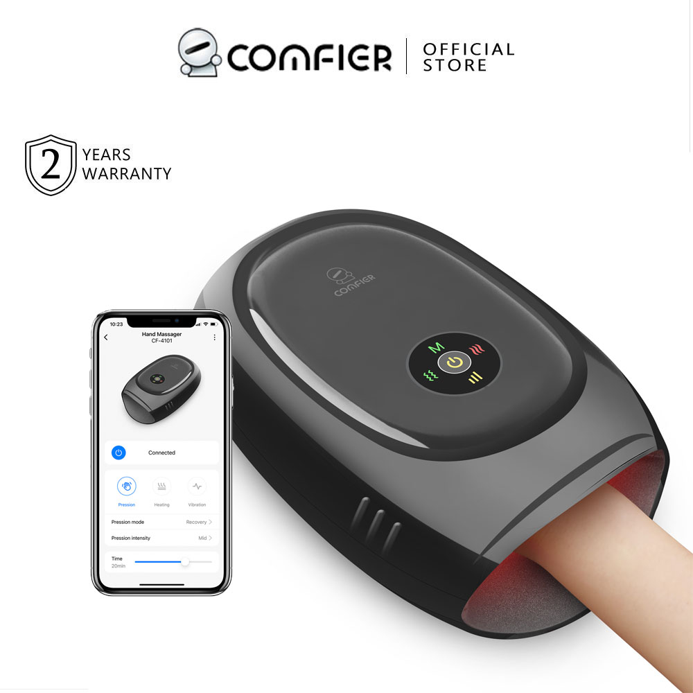 COMFIER Back Massager with Heat, App Control Vibration Massage