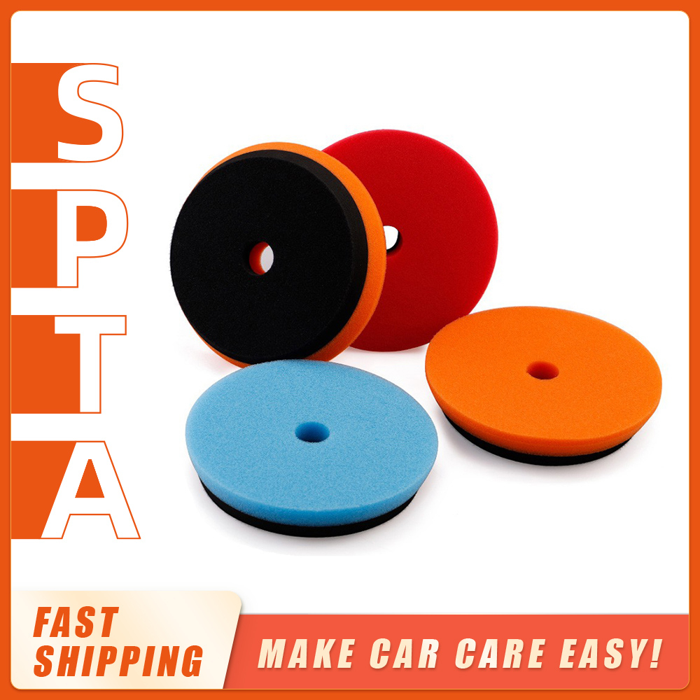 5Pcs 125Mm Car Polishing Pads, Hex Logic Buffing Pad Polishing