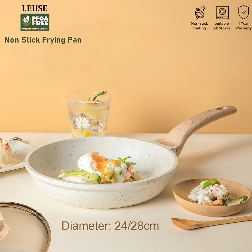 Flat non deals stick frying pan