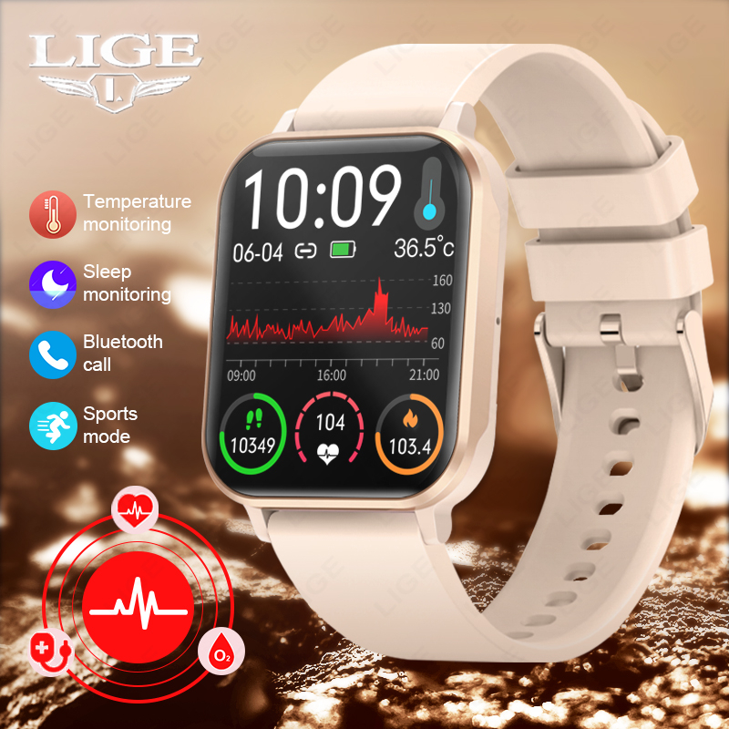 Smartwatch with online thermometer