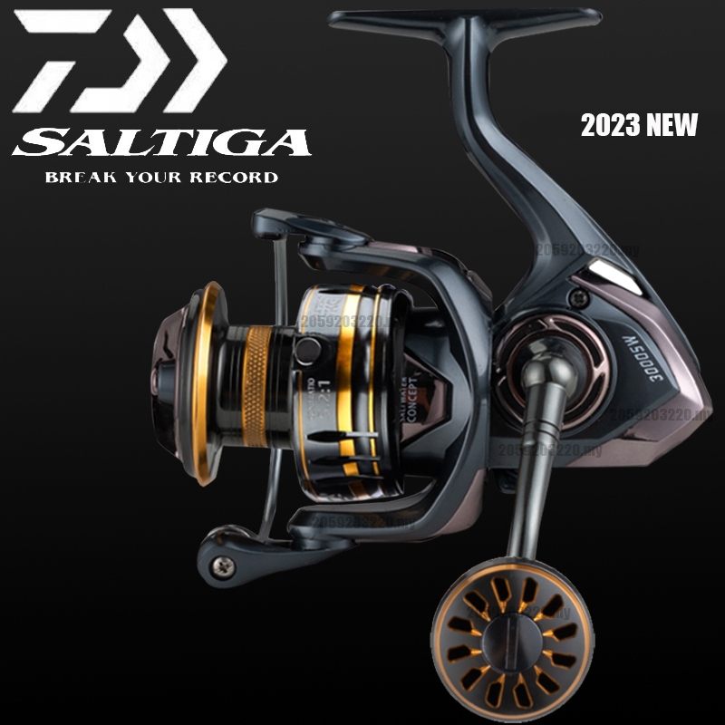 2024 New 100% Original Daiwa Spinning Reel Saltwater Reel Fishing  Accessories 30kgDrag 1000-6000 Size Mesin Pancing shimano 13+1BB Big  Trolling