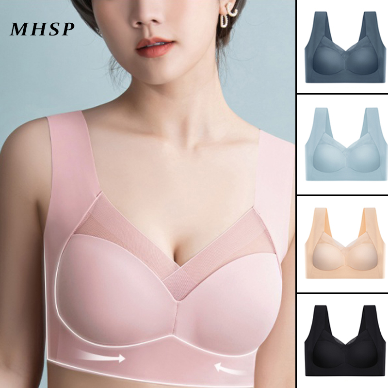 Plus Size Wireless Lace Bra