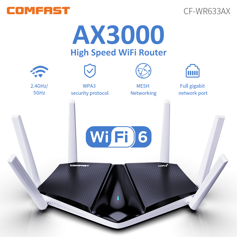 Comfast 3000Mbps WiFi Repeater Dual Band WiFi 6 Signal Extender Booster 4  Antennas Wireless Range Extender with Gigabit RJ45 - China WiFi 6 Extender, WiFi  Range Extender