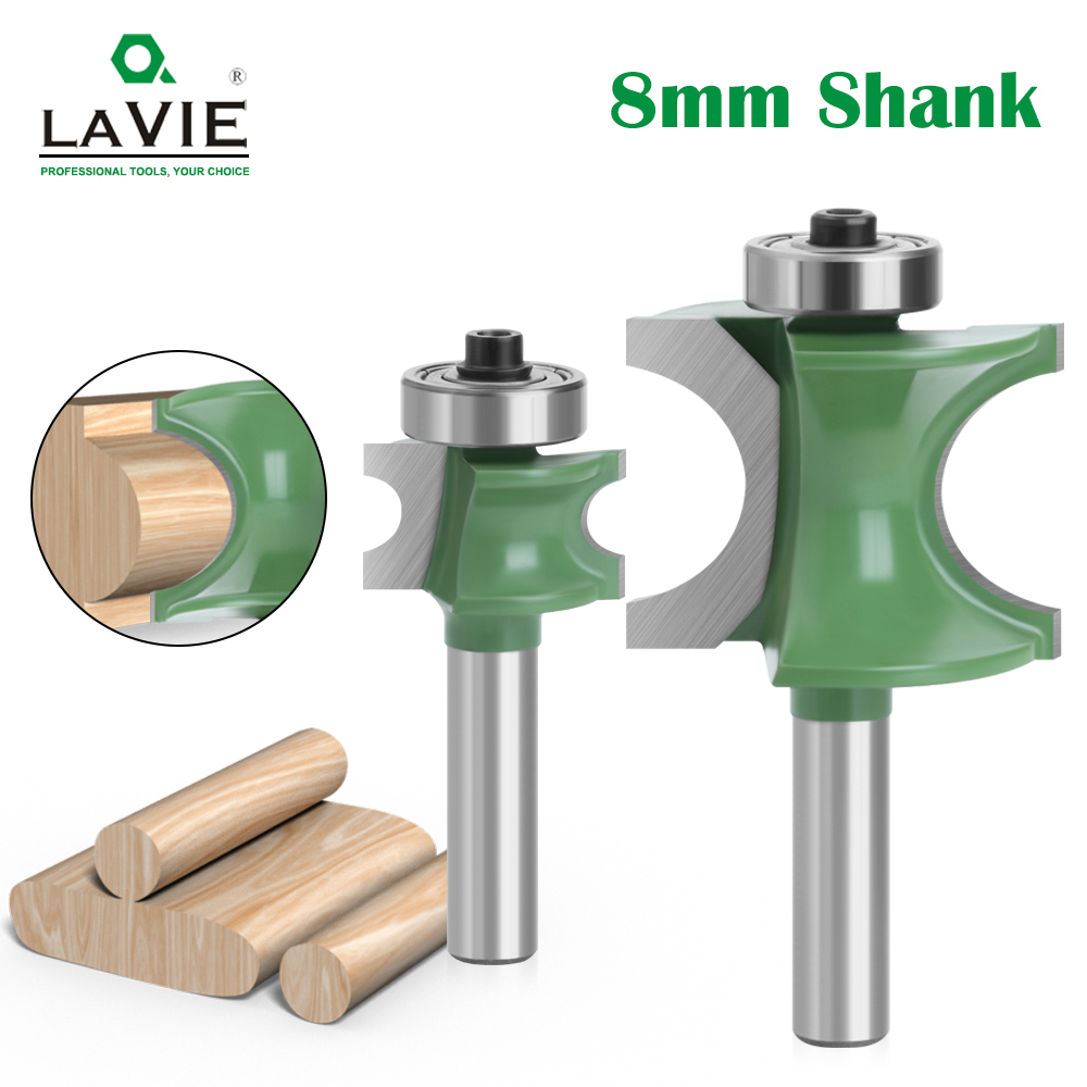 1 PC 12mm 1/2 Shank Bullnose Half Round Bit Endmill Router Bits Wood 2