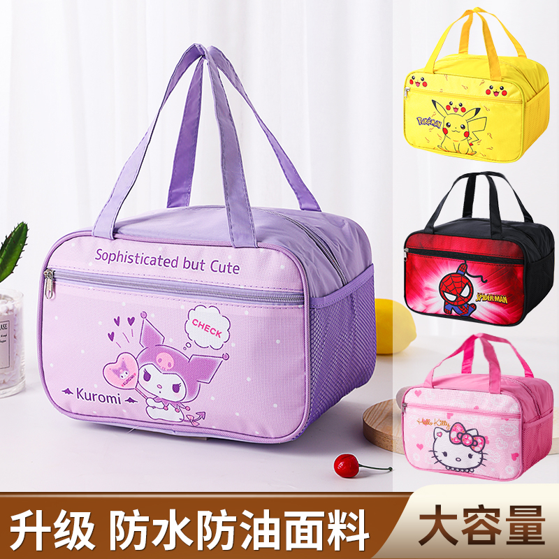 Pokemon Lunch Bag Pikachu Student Lunch Box Bag Cute Cartoon Picnic Bag  Office Worker Portable Lunch