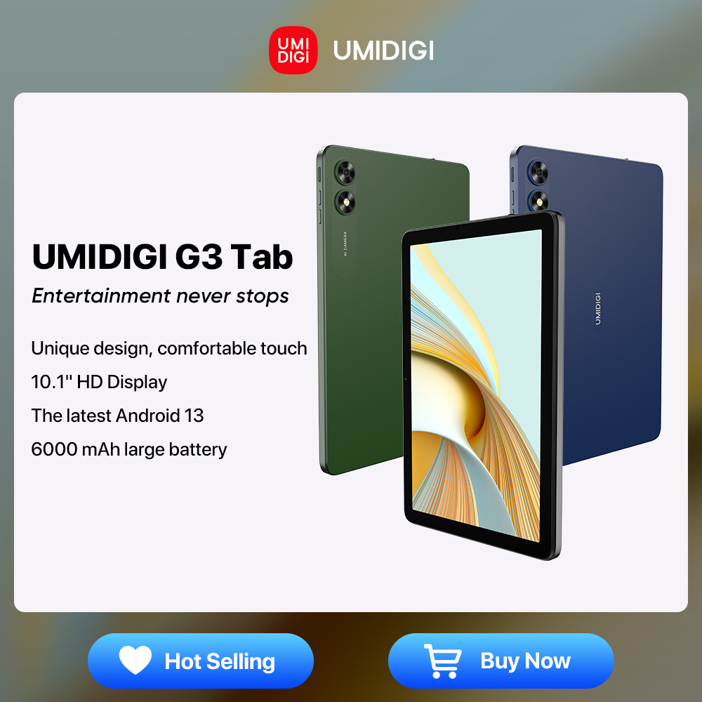 10.1-inch Display With 6000mAh Battery, UMIDIGI G5 Tab