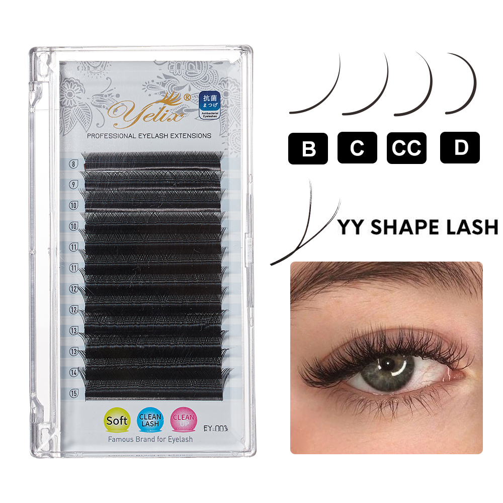 Y Shape Eyelash Extensions Premade Fans Single&Mixed 8-15mm