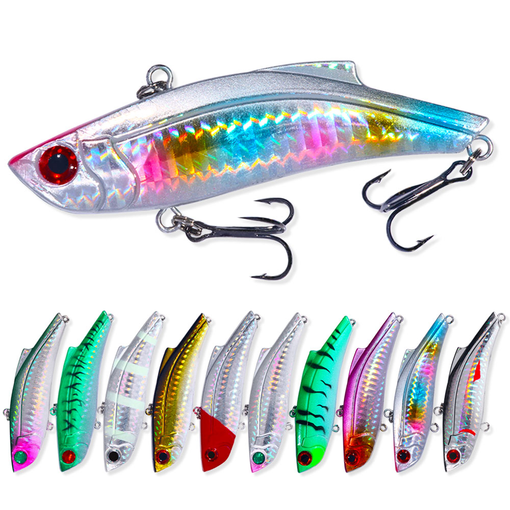 HENGJIA Hard Bait Micro Fishing Lures Blades 4CM 7G Metal VIB For