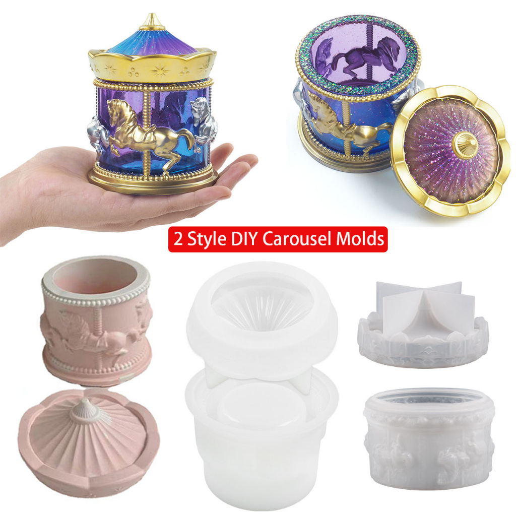 Jar Resin Molds Silicone, Pudding Jar Resin Molds with Lid, Epoxy Molds  Silicone
