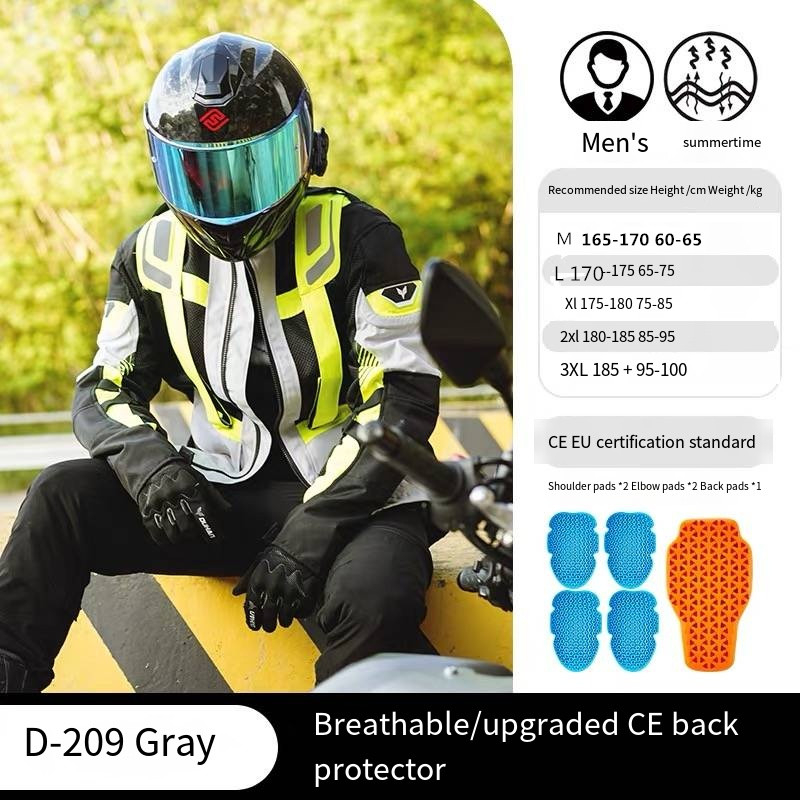 Motorcycle for Jacket Summer Mesh Breathable Racing Anti-drop for Jacket  Riding 