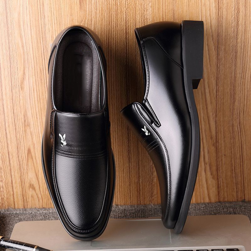 Casual business mens soft hotsell leather shoes