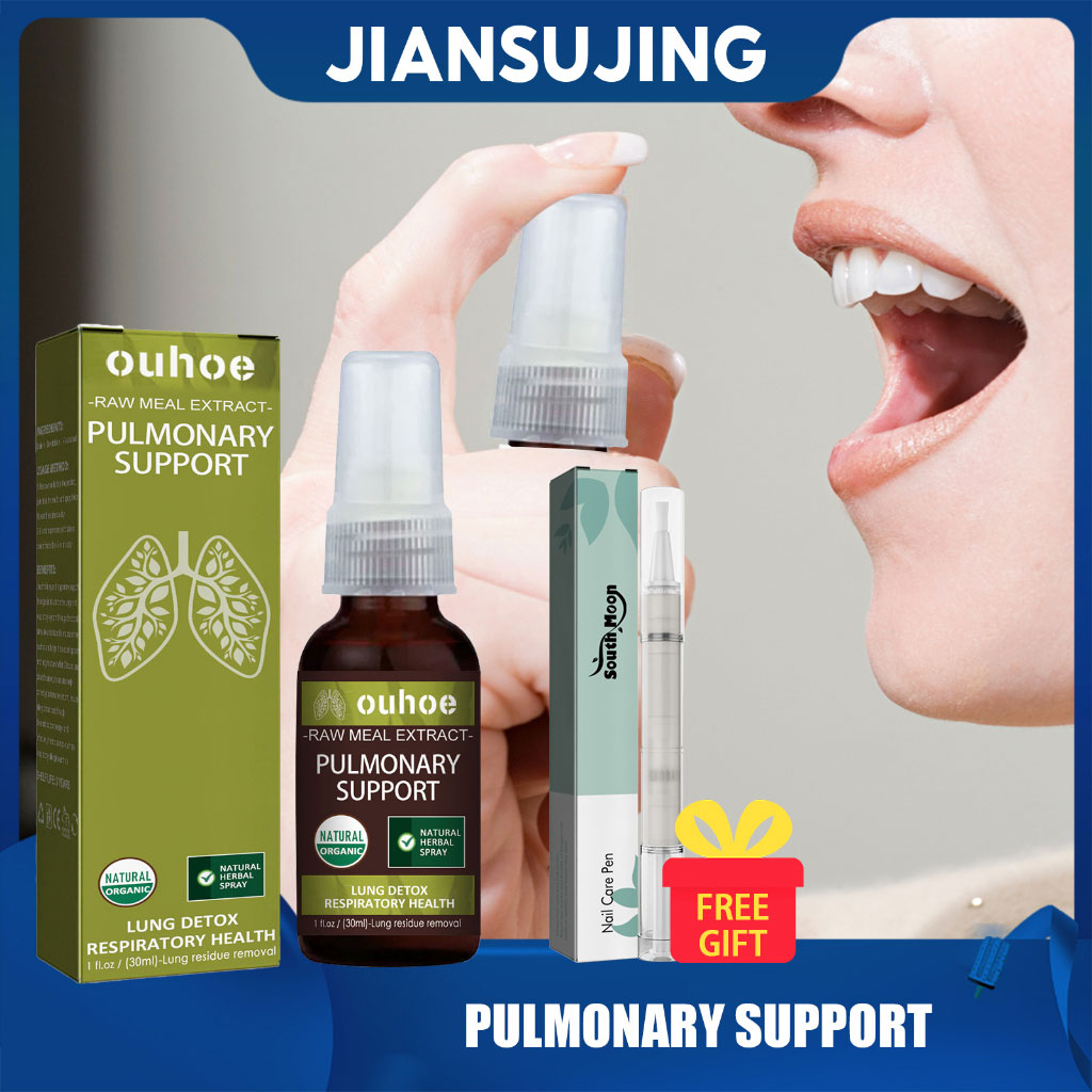 OUHOE Herbal Repair Spray Pulmonary Support Lung Detox Oral Spray Soothe  Throat Discomfort Lung Cleanser Respiratory Health Personal Care Throat  Moisturizing Oral Cleaning Spray