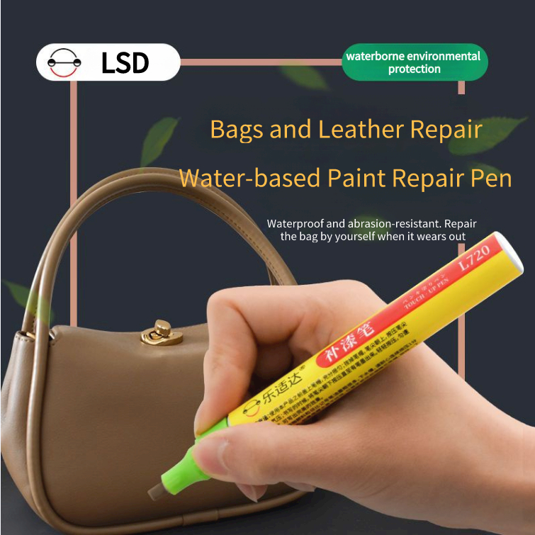 Luggage Leather Touch-Up Pen Wear Fade Repair Black Genuine