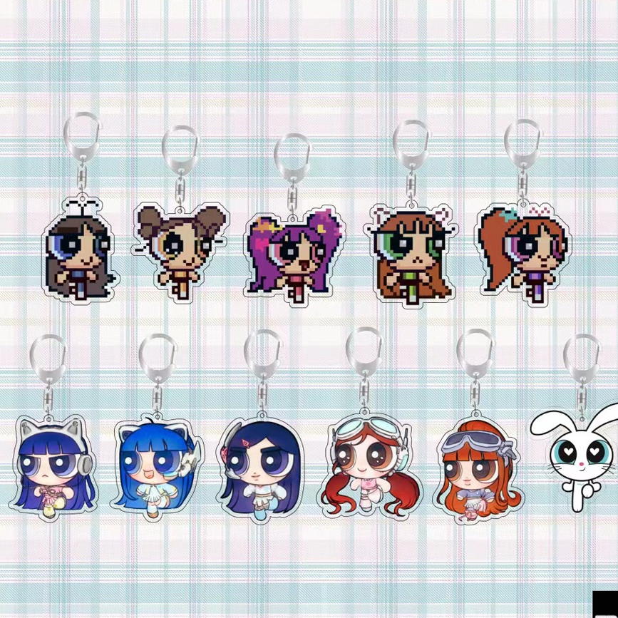 New Jeans: Powerpuff Girls Acrylic Keychain Hanni Minji Danielle Haerin  Hyein